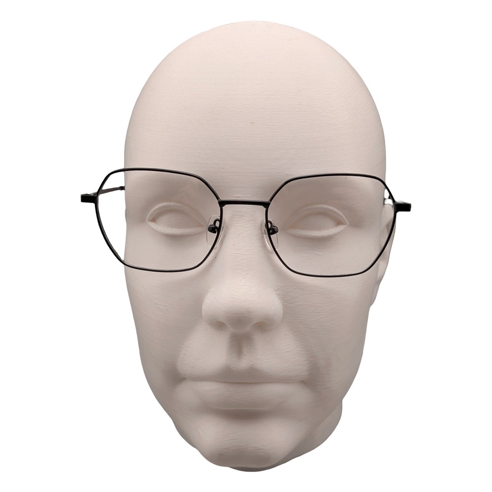 MC 2020-24 Black Geometric Metal Eyeglass Frames 52-18-140